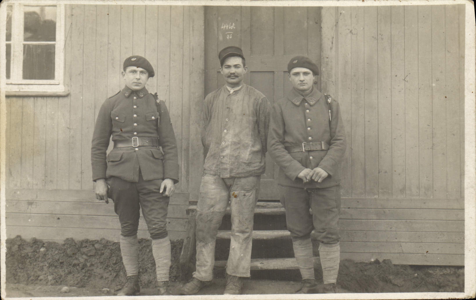 CARTE PHOTO Militaria Chasseurs Alpins