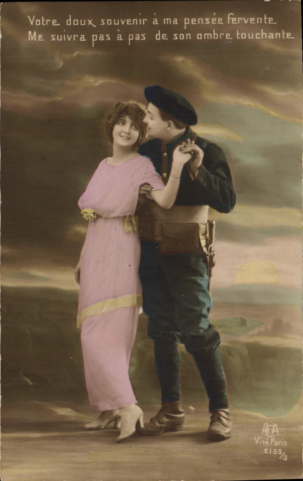 CPA Militaria Chasseurs Alpins 