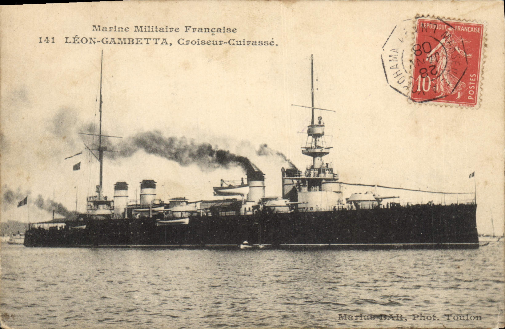 CPA Bateau Leon Gambetta Croiseur Cuirasse 