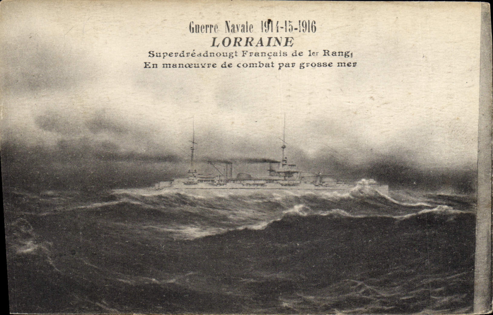 CPA Bateau Lorraine Superdreadnought Francais de 1er rang 