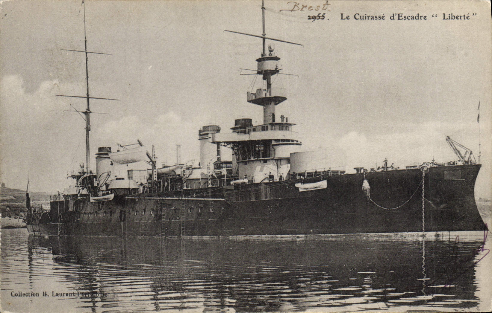 Vintage Postcard Bateau armours It Liberte squadron