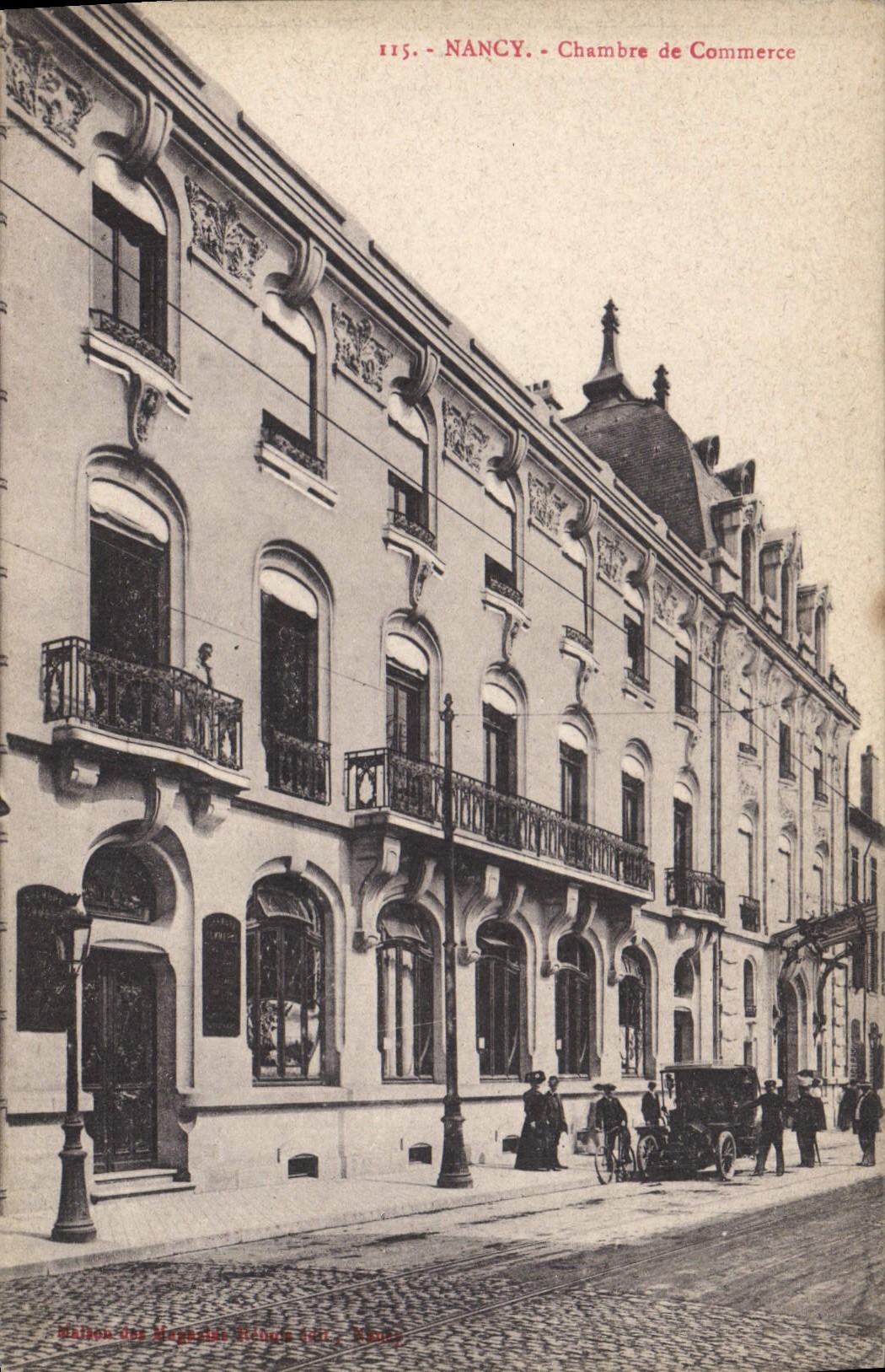 Vintage Postcard Automobile Nancy Chamber of commerce