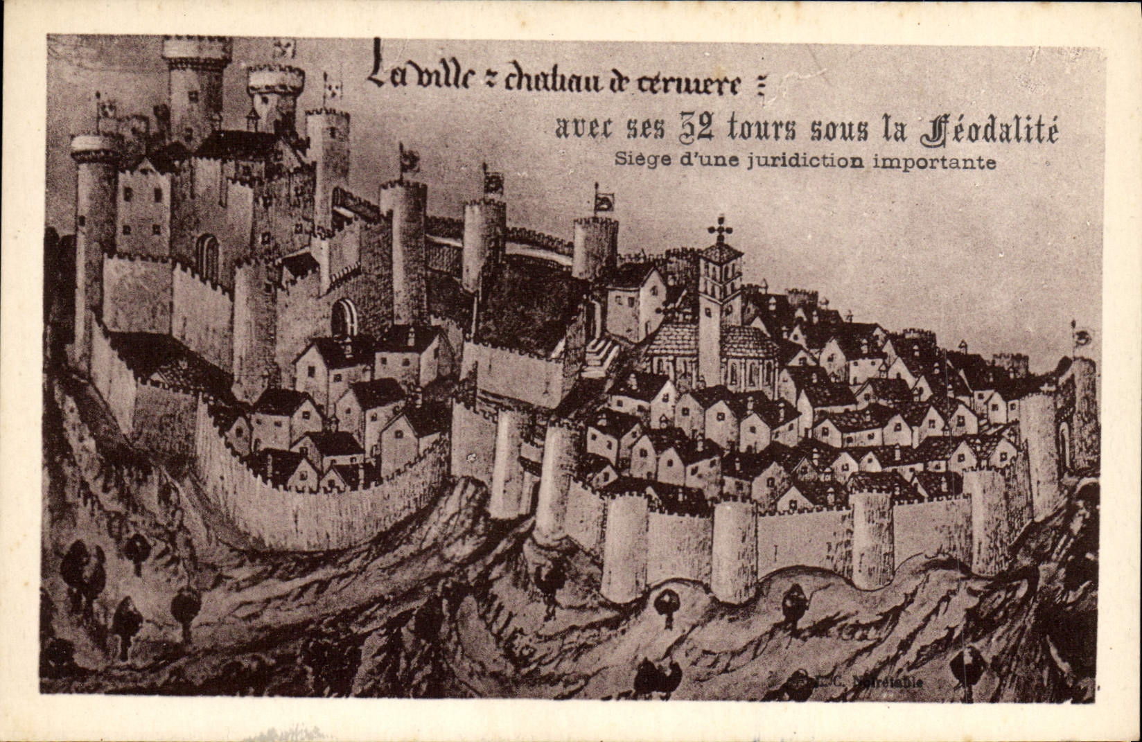 Vintage Postcard the Castle city