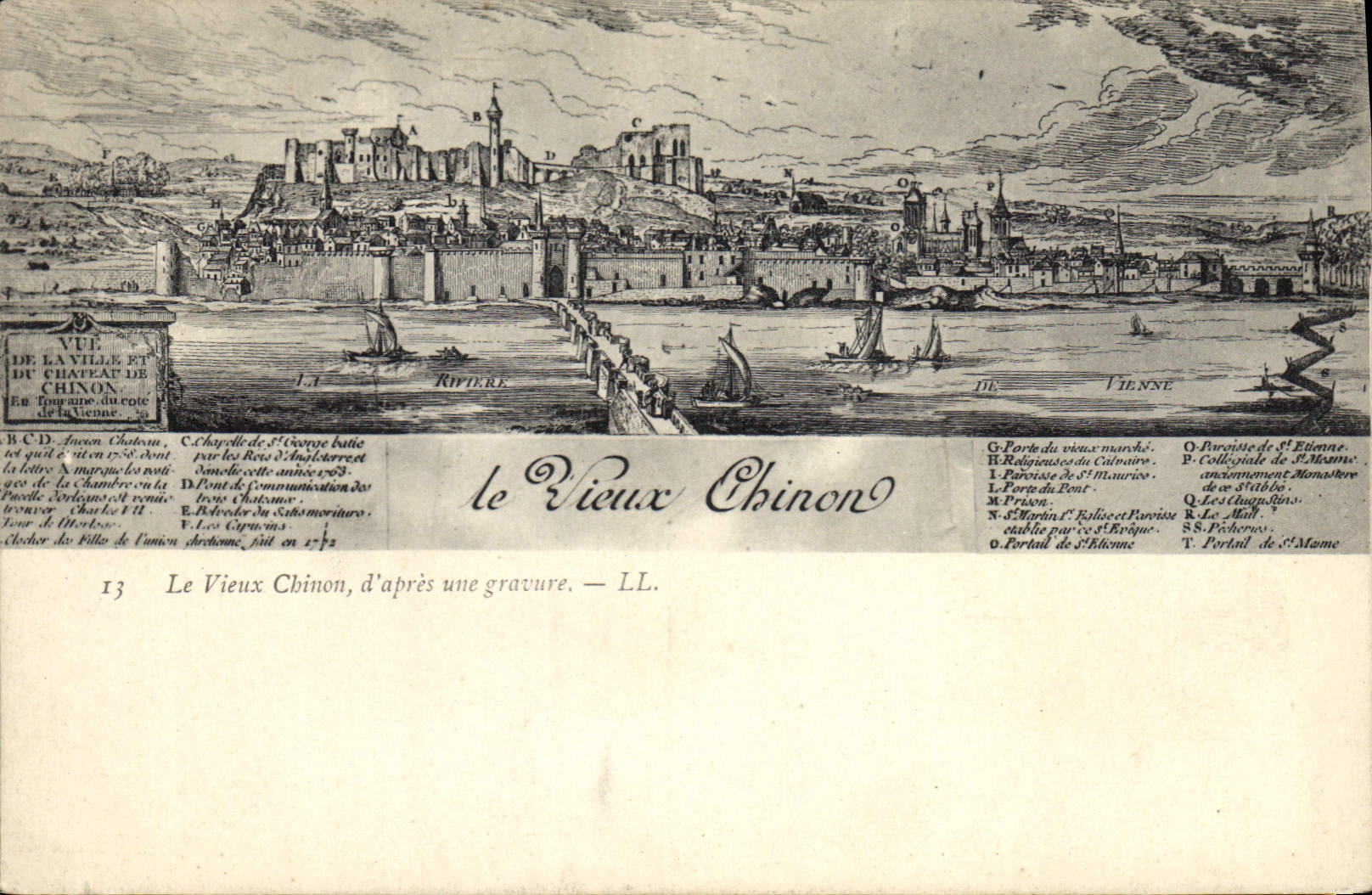 Vintage Postcard the Chinon old man