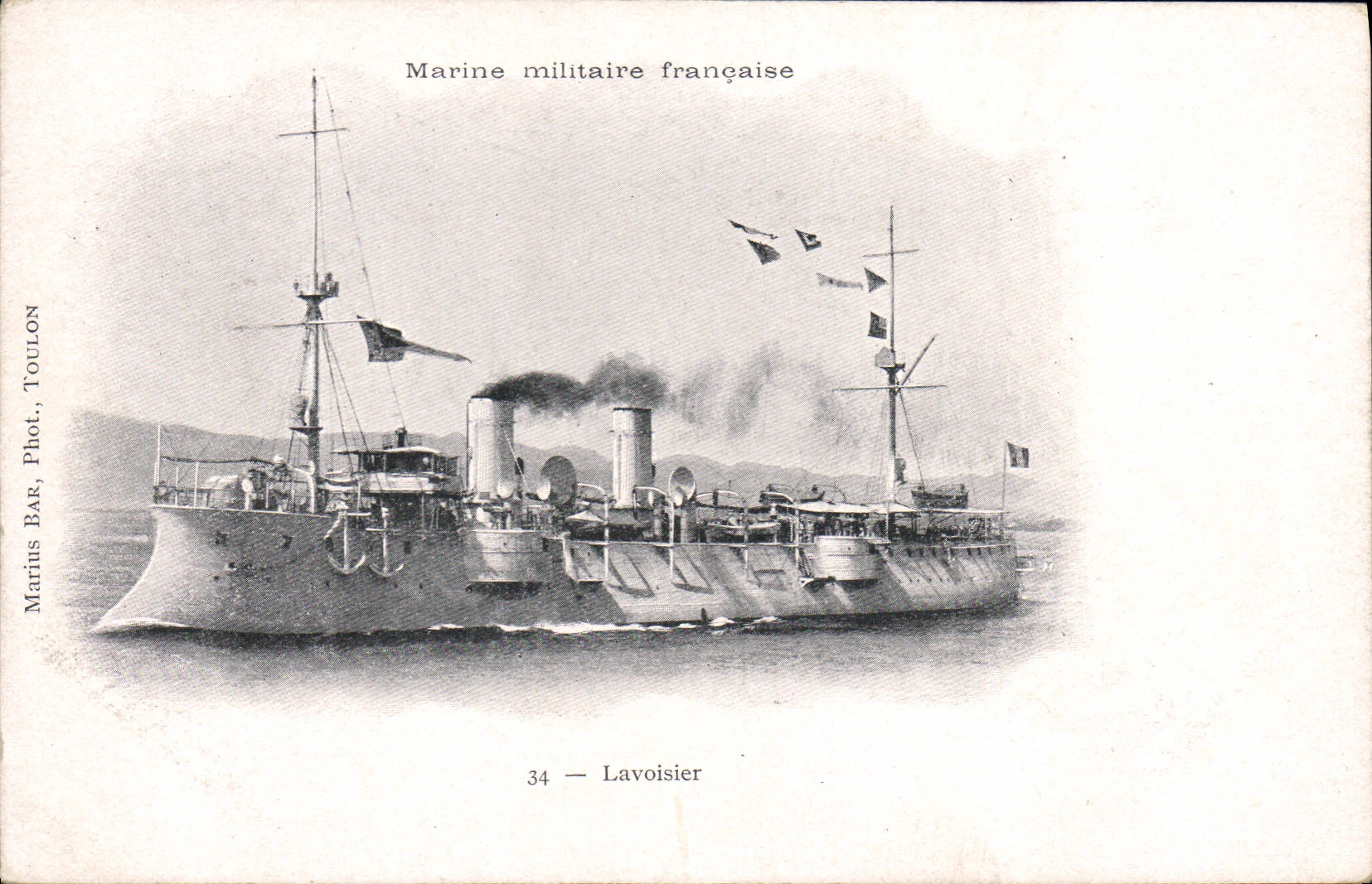 Vintage Postcard Lavoisier Boat