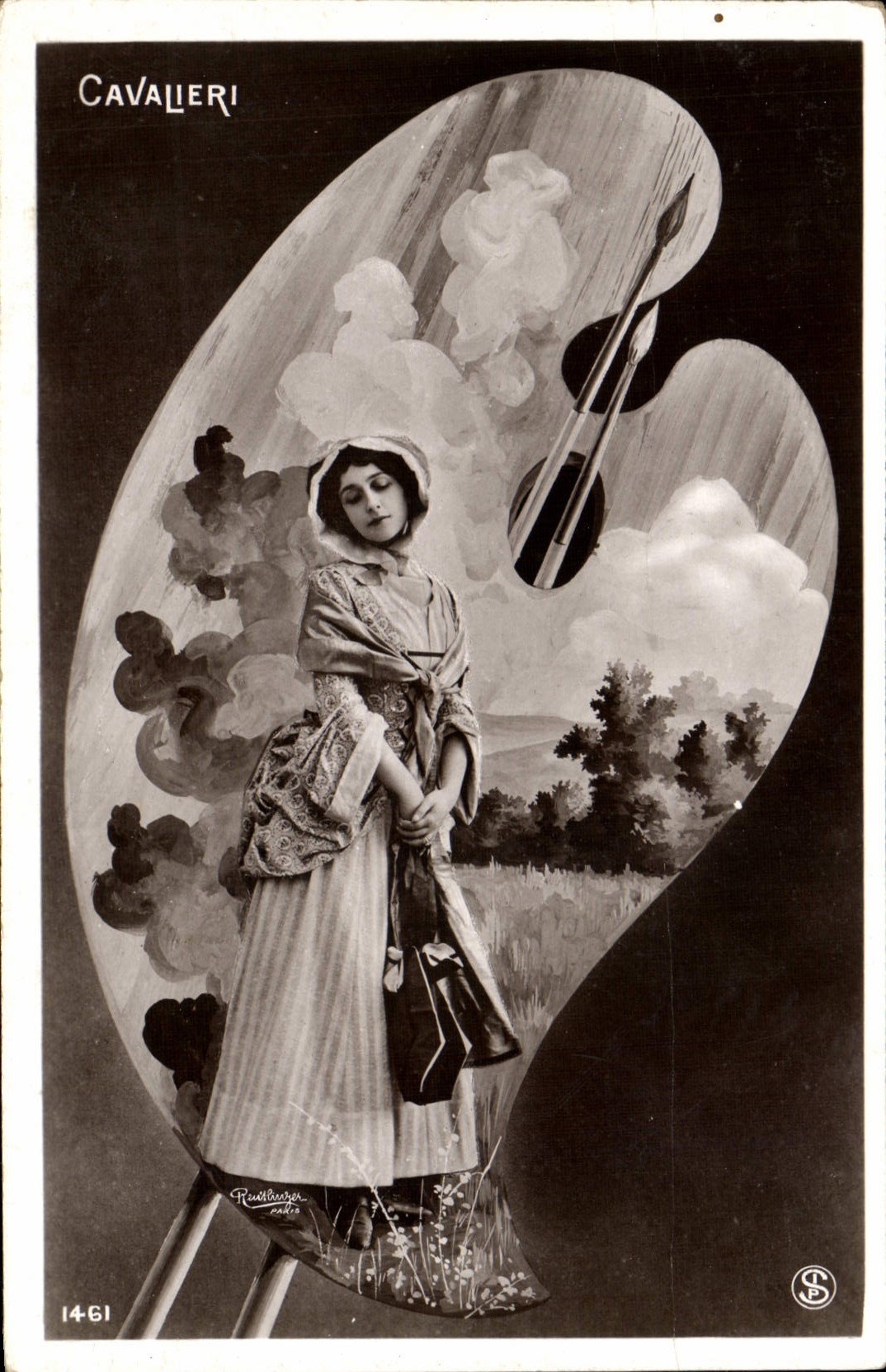 CPA Femme Theatre Cavalieri