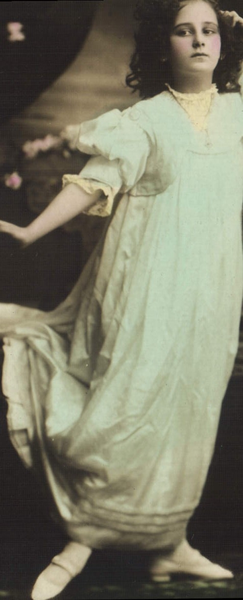 Vintage Postcard Child Theater Wanda Radford