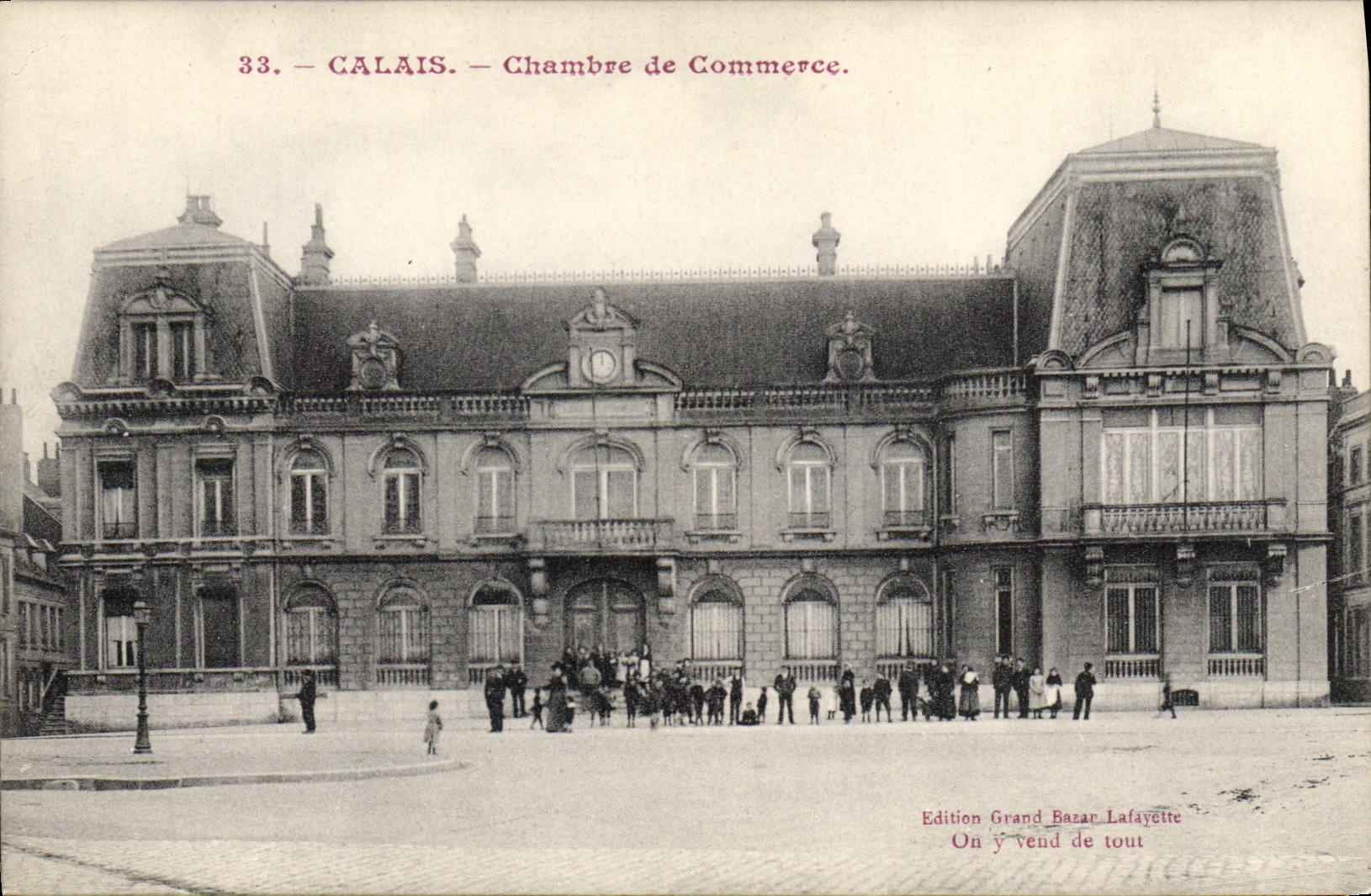 Vintage Postcard Calais Chamber of commerce