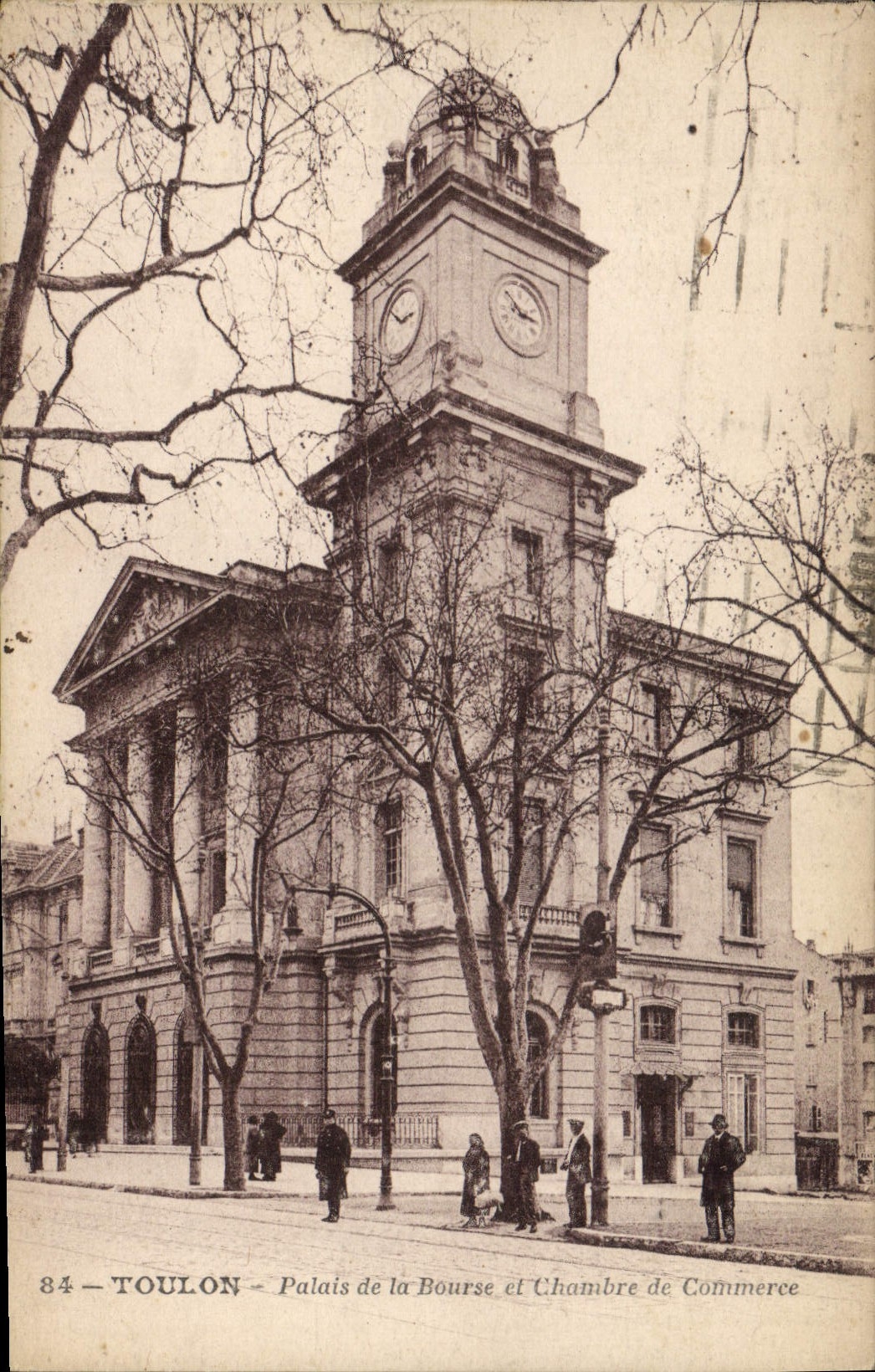 Vintage Postcard Toulon Palate of the Stock Exchange and Chamber of commerce