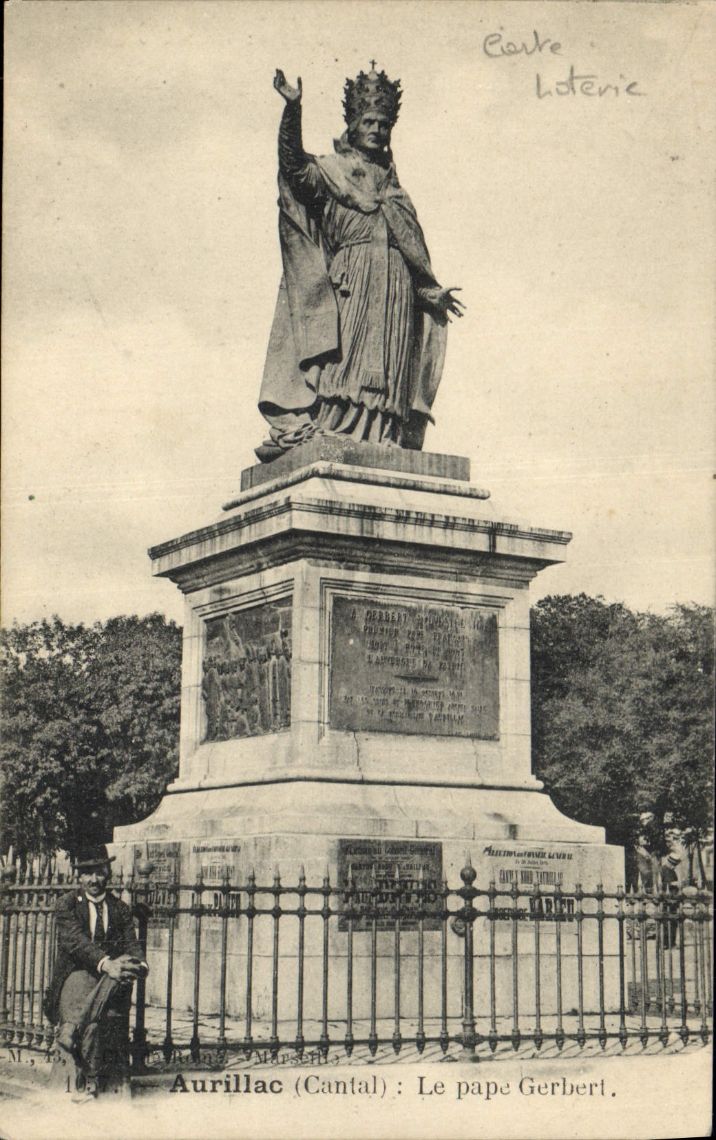 CPA Loterie Aurillac Le pape Gerbert St Theodore