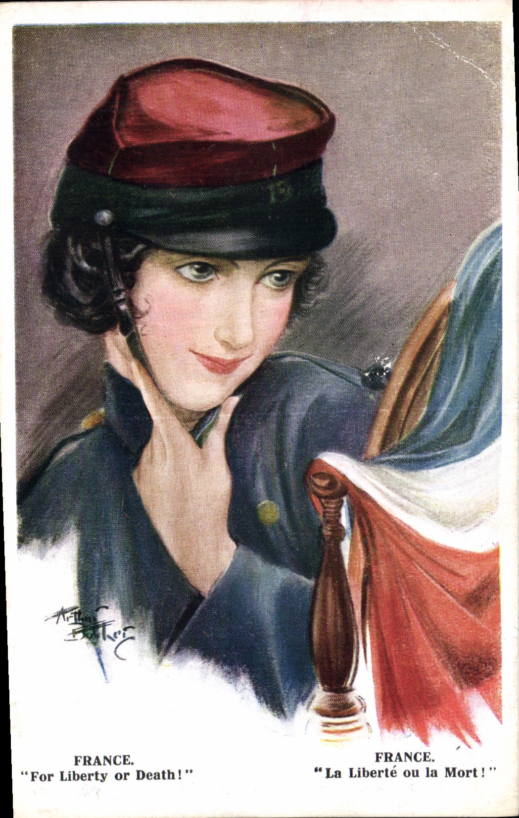 CPA Fantaisie Illustrateur France La Liberte ou la mort ! 