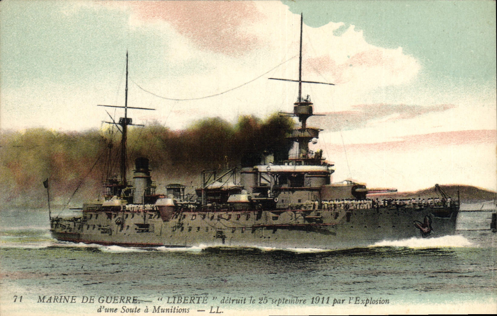 Vintage Postcard Boat Freedom