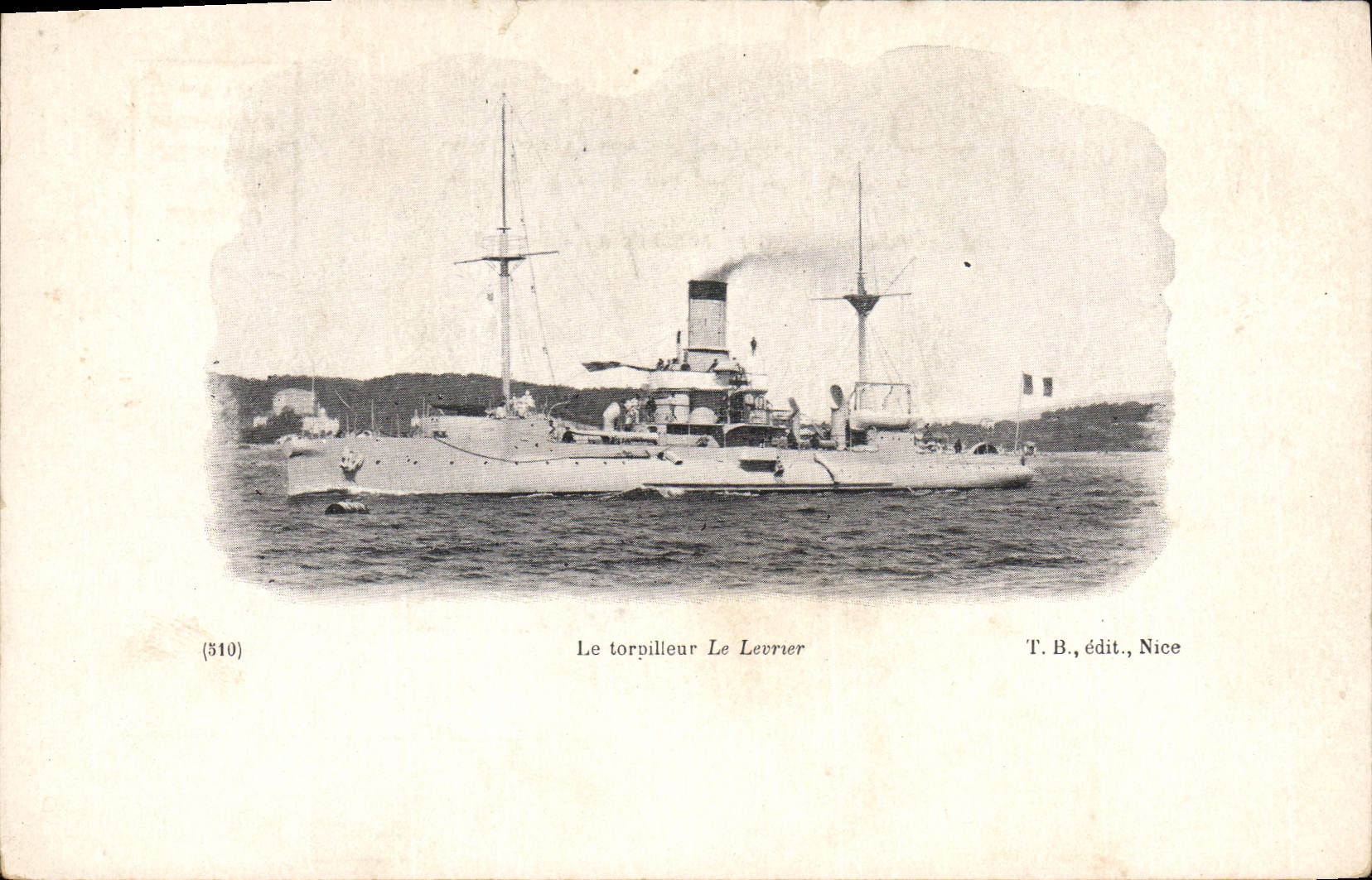 Vintage Postcard Boat the destroyer the Greyhound