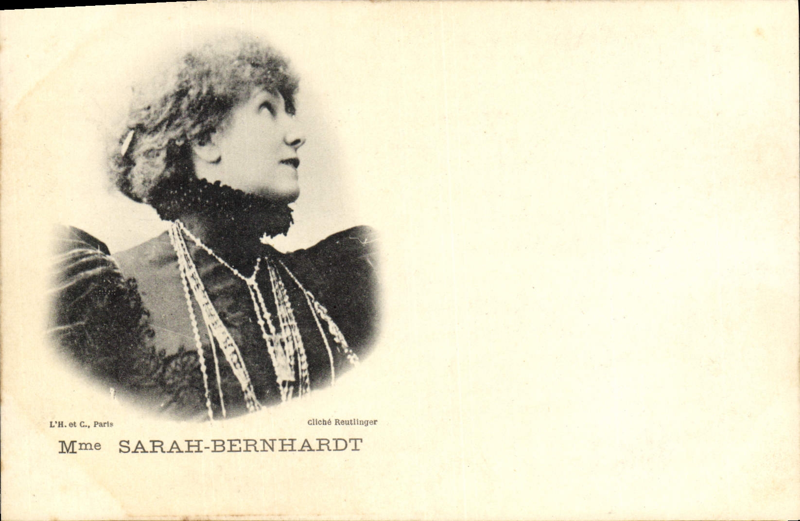 CPA Fantaisie Theatre Femme Mme Sarah Bernhardt 