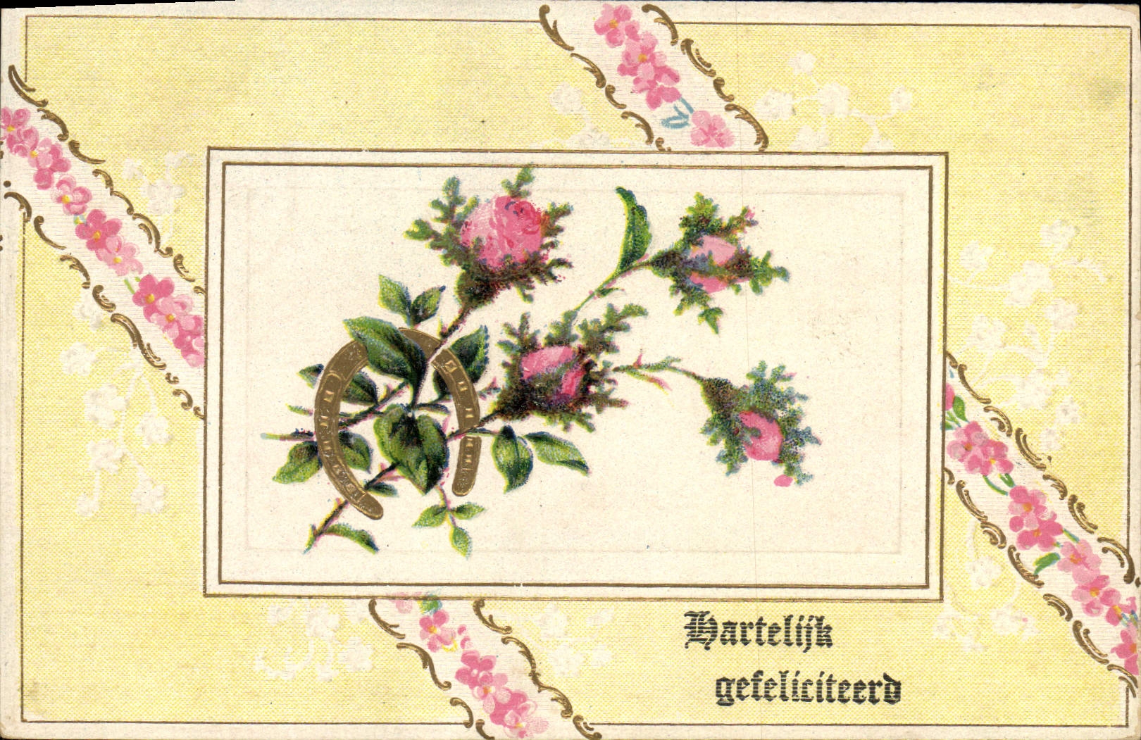 Postal Fantasia Flores Hierro tiene cehval