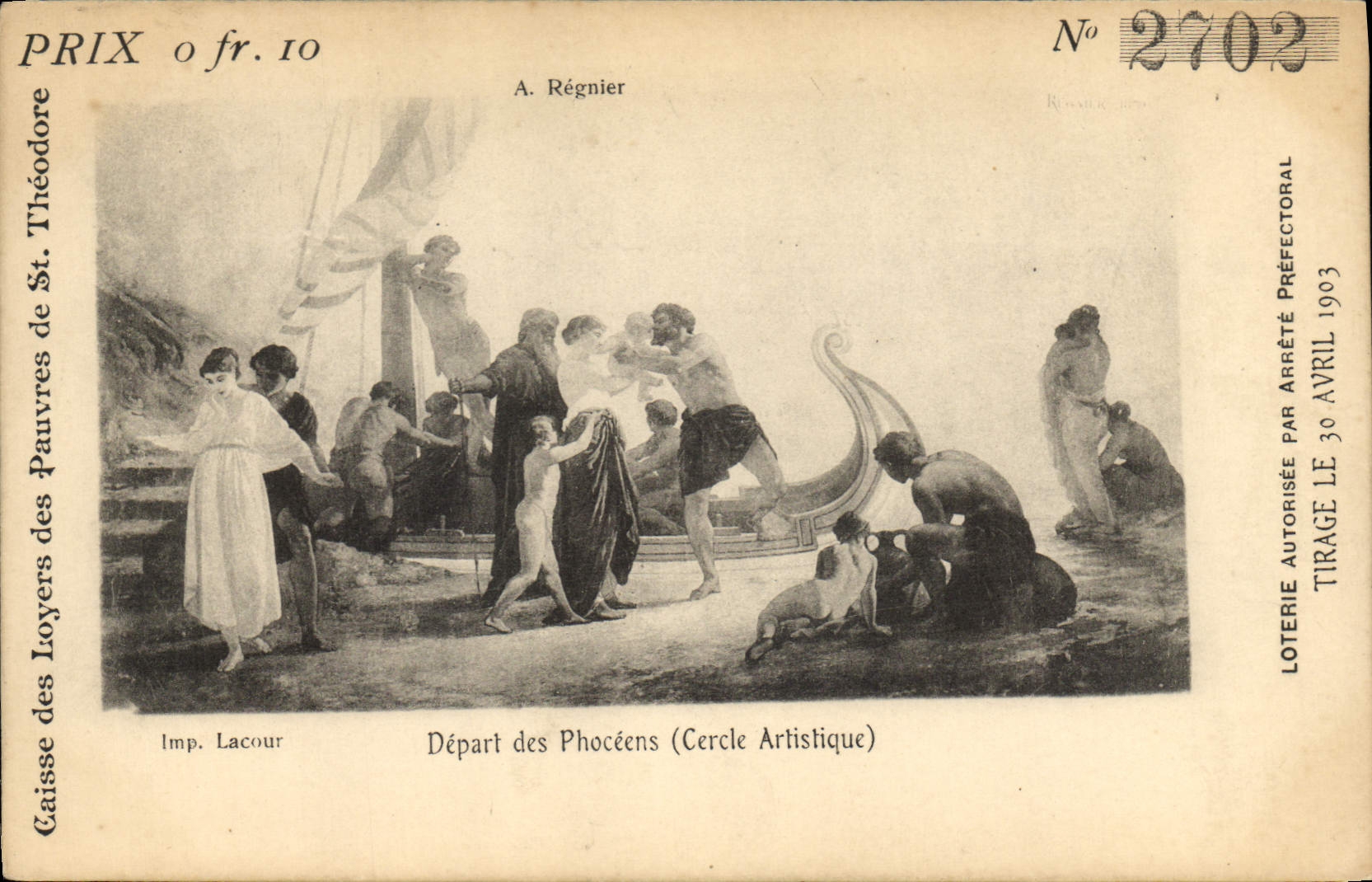 CPA Loterie Depart des Phoceens Cercle artistique