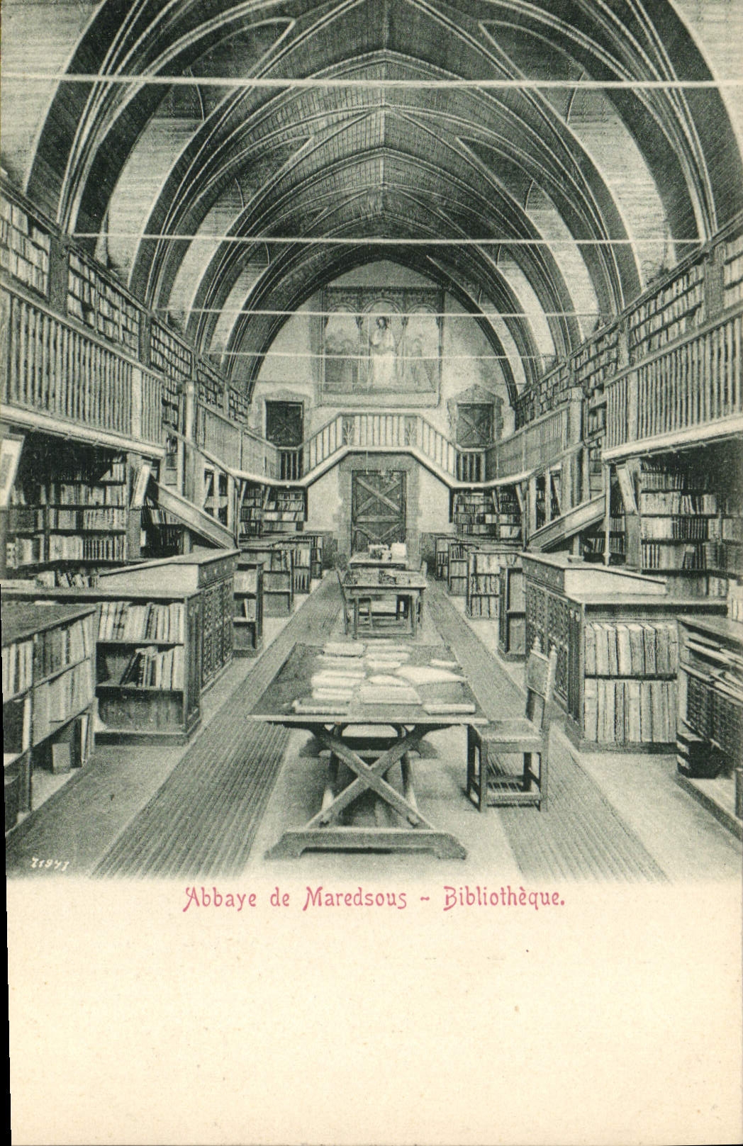 CPA Abbaye de Maredsous Bibliotheque 