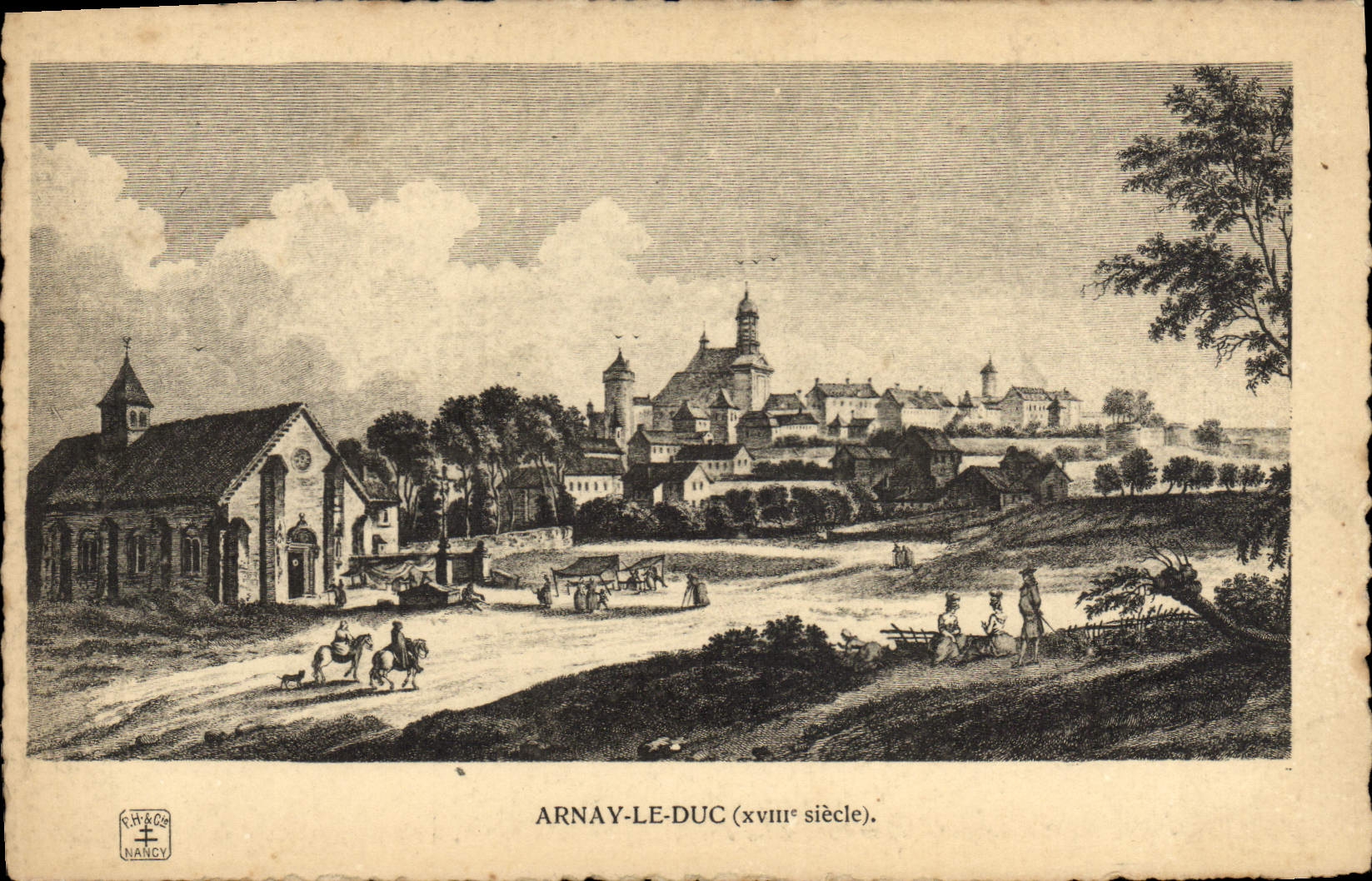 Vintage Postcard Arnay the Duke 18th