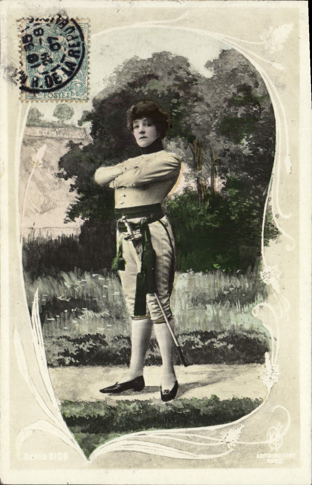 CPA Femme Theatre Sarah Bernhardt Aiglon Napoleon