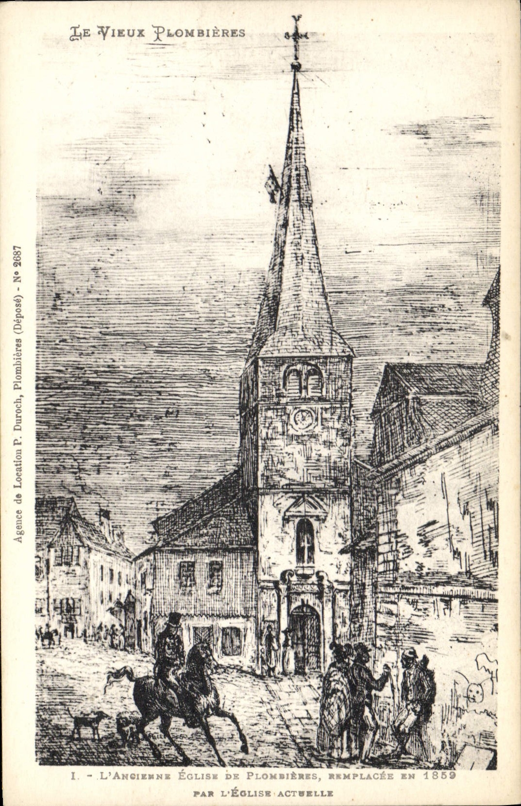 Vintage Postcard the old Tutti-frutti Old church of tutti-frutti replaces in 1859 by the current church