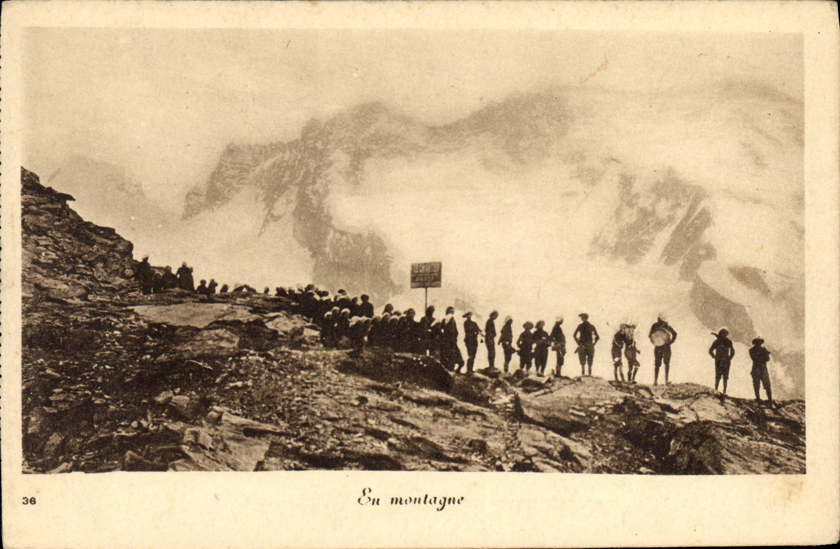 CPA Militaria Chasseurs alpins Le Chantier Oeuvre sociale Rue de Bercy Paris Nos colinies de vacances aux bords du Lac Leman Chens