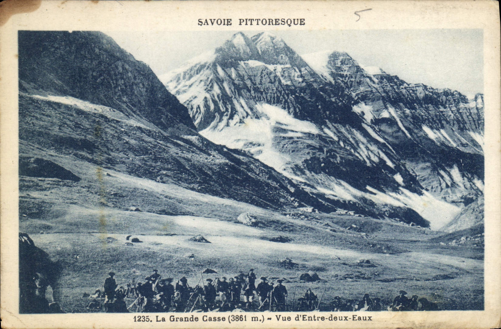 CPA Militaria Chasseurs alpins Savoie La Grande Casse Vue d'Entre deux Eaux