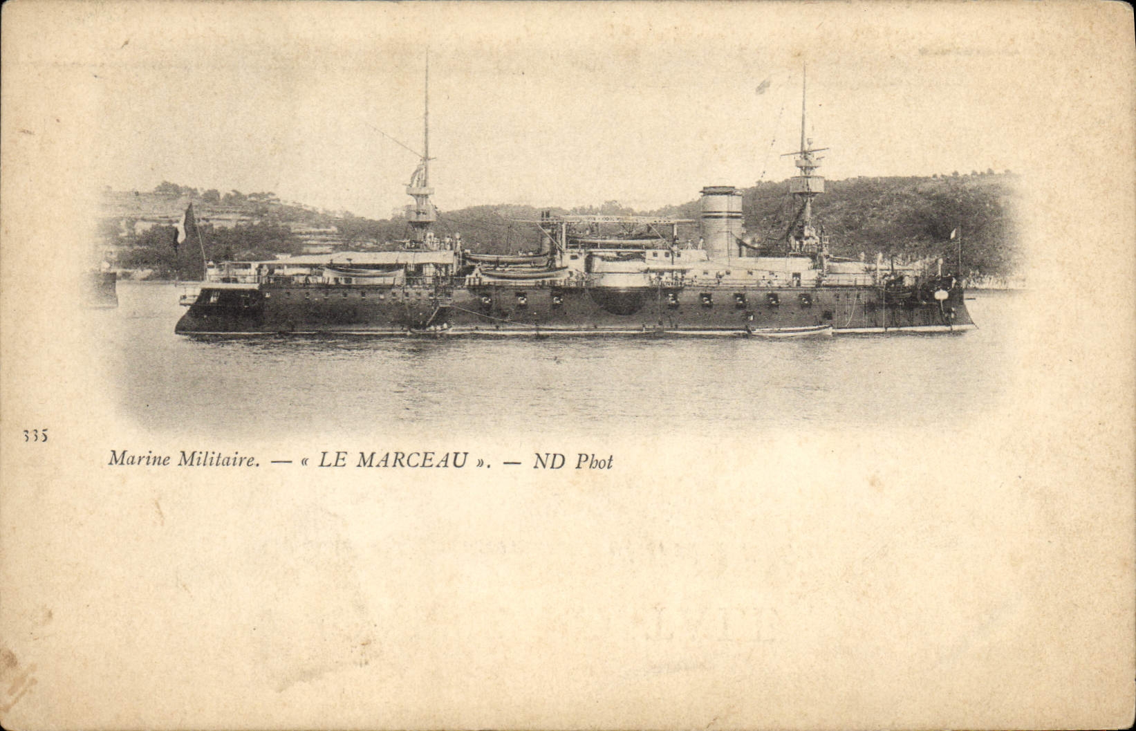 Vintage Postcard Boat Marceau