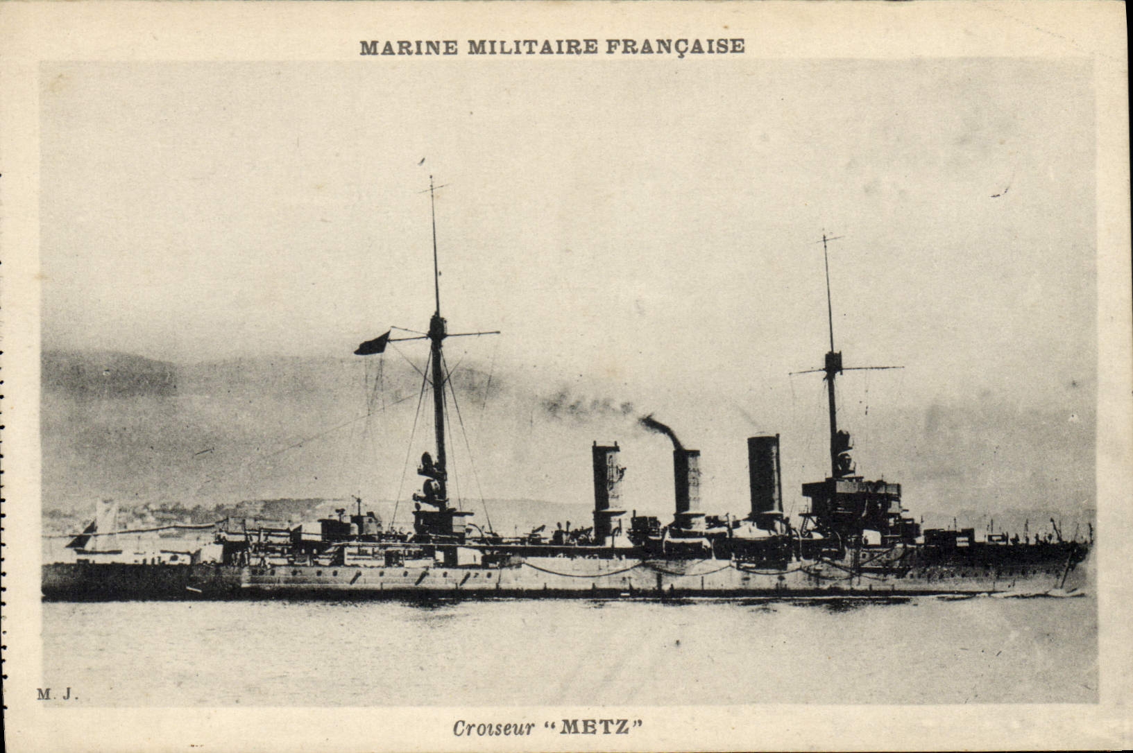 Vintage Postcard Bateau Cruiser Puts