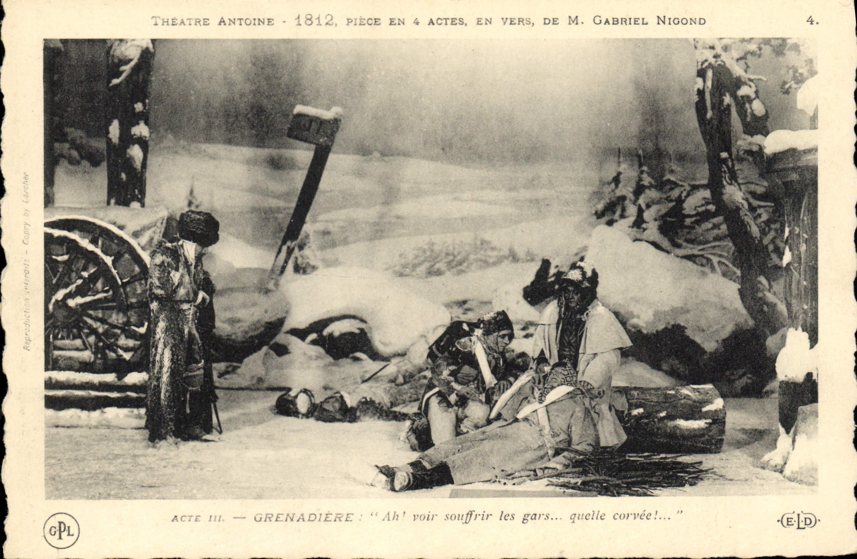 CPA Theatre Antoine 1812 Gabriel Nigond Grenadiere Ah ! Vous voir souffrir 