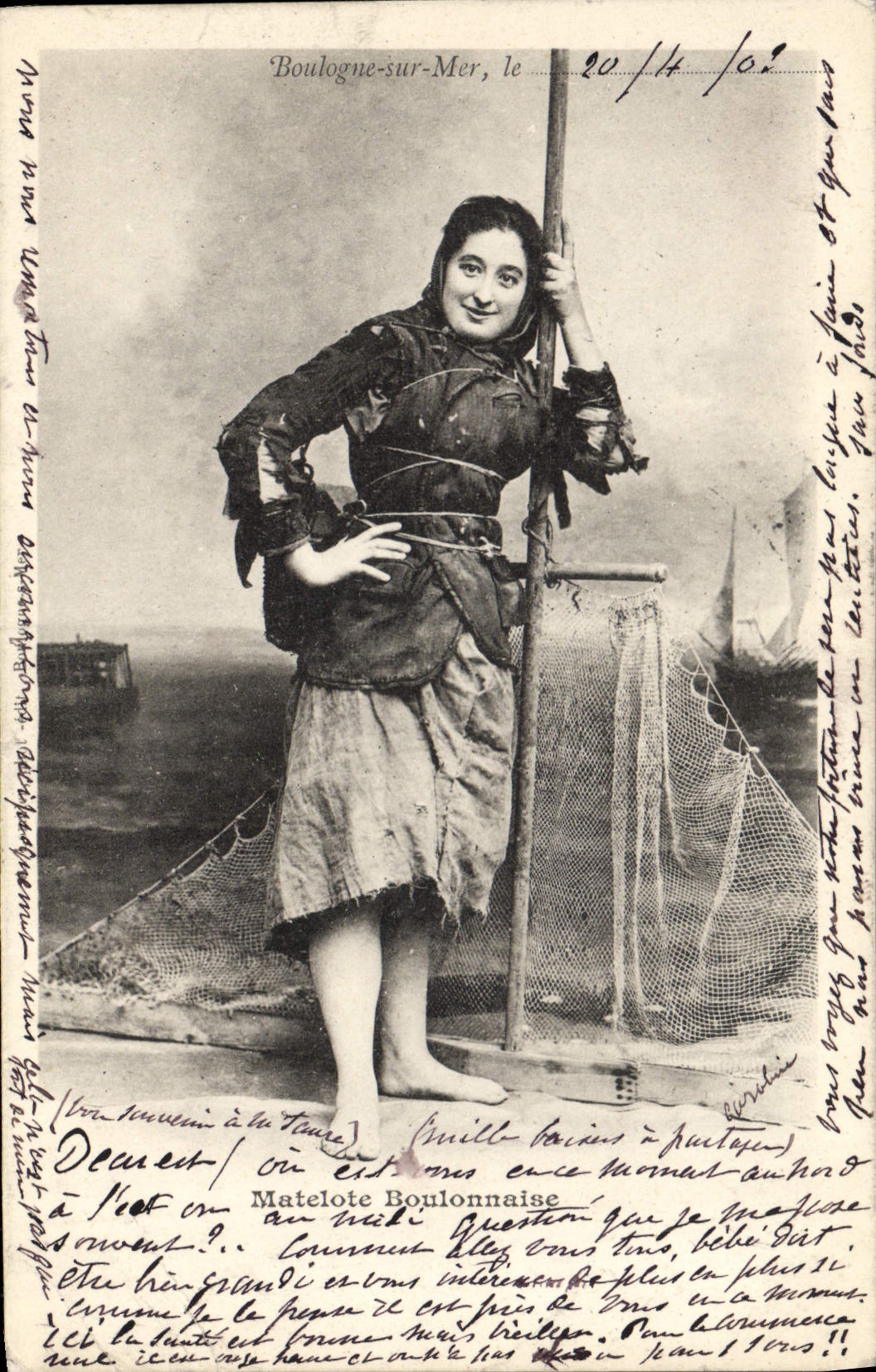 CPA Folklore Matelote Boulonnaise