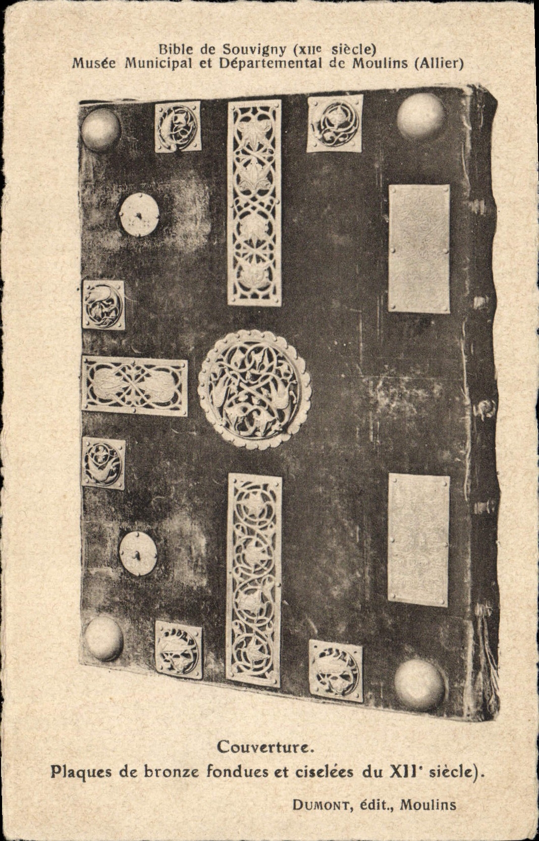 CPA Bibliotheque Bible de Souvigny Couverture