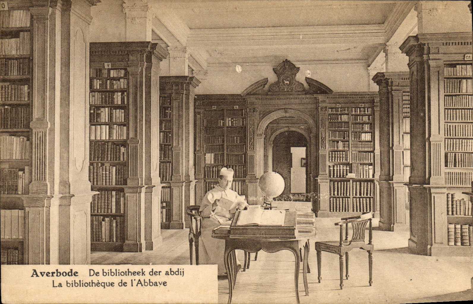 CPA Bibliotheque de l'abbaye Averbode