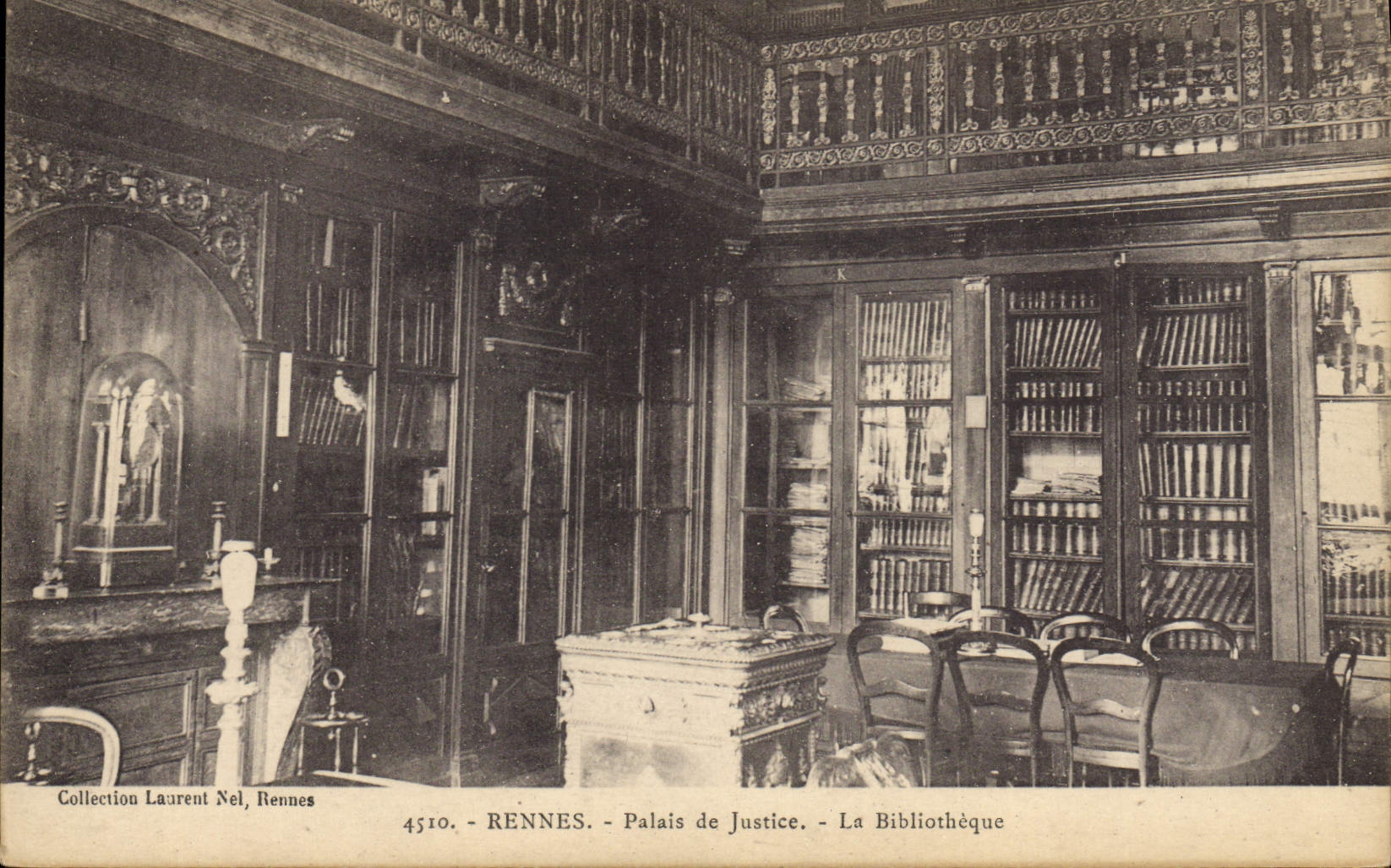 CPA Bibliotheque Rennes Palais de justice