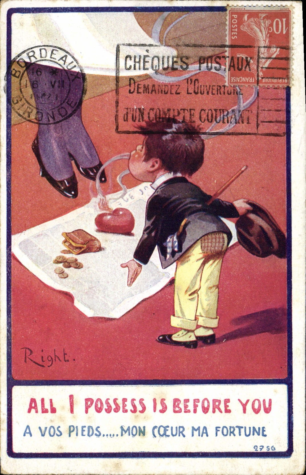 CPA Fantaisie Illustrateur Right Enfant 