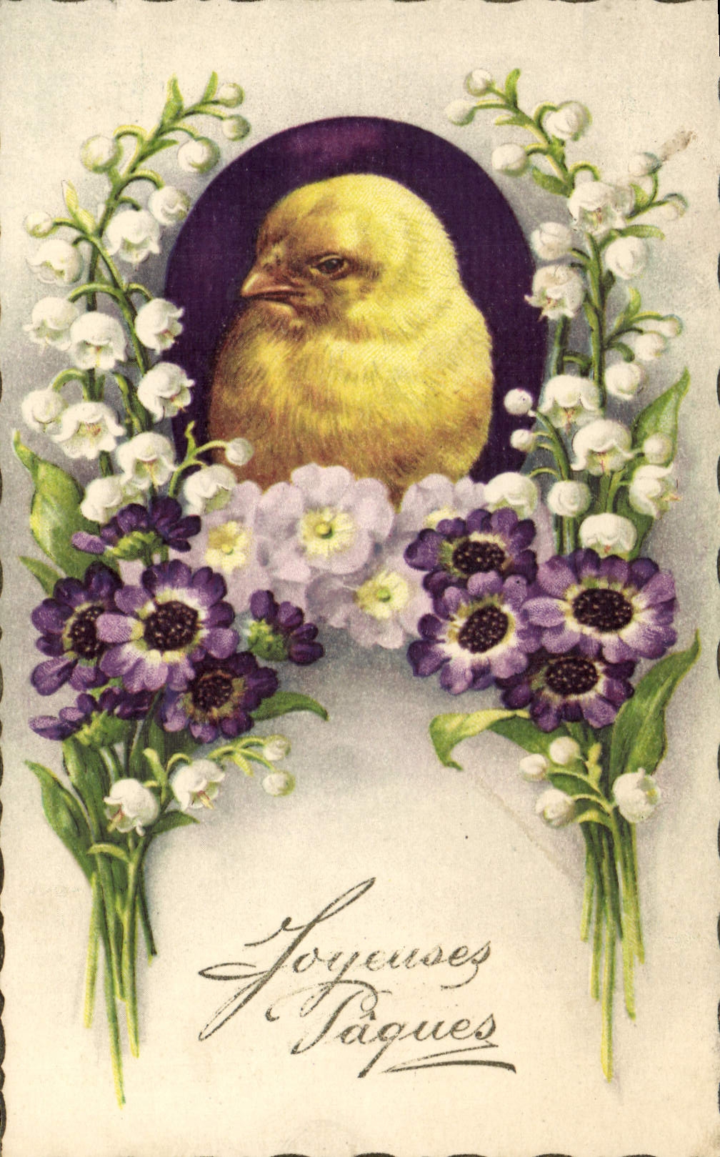 CPA Poussins Paques 