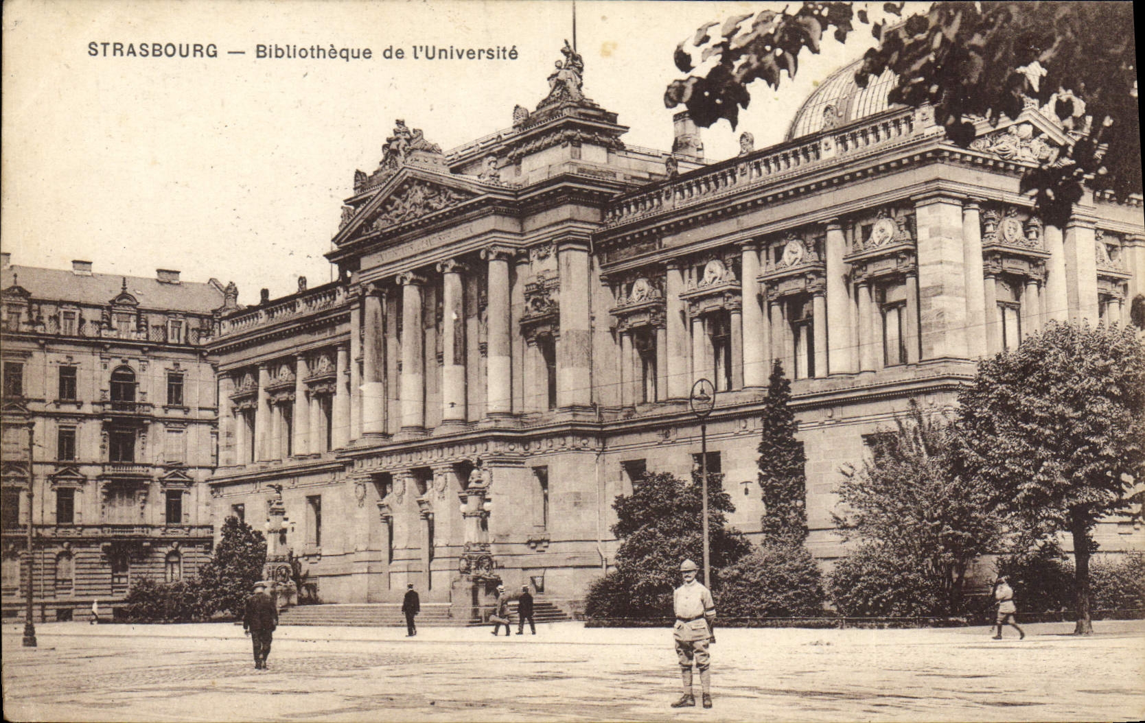 CPA Bibliotheque de l'Universite Strasbourg