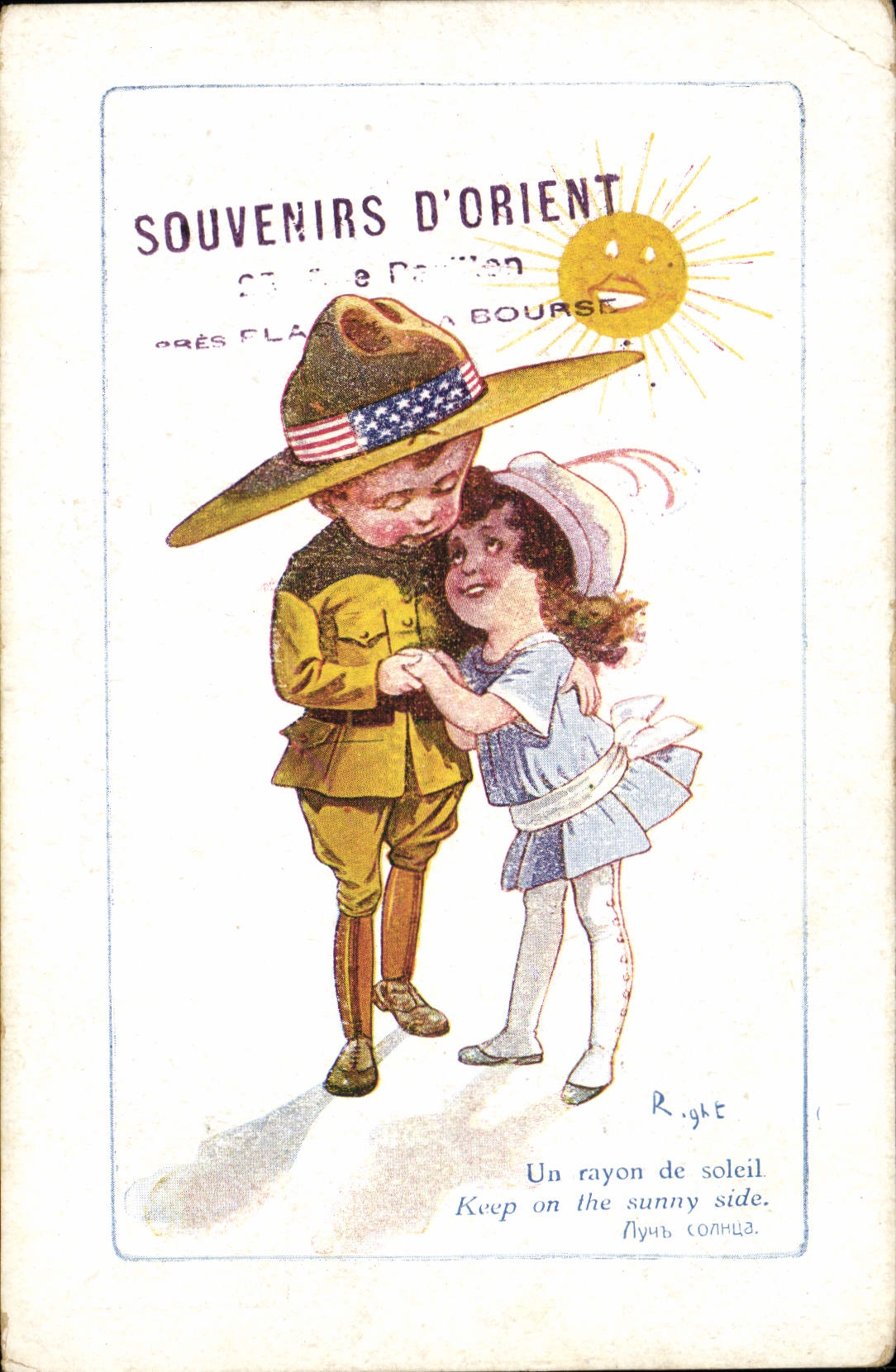 CPA Fantaisie Illustrateur Enfants Right Souvenirs d'Orient