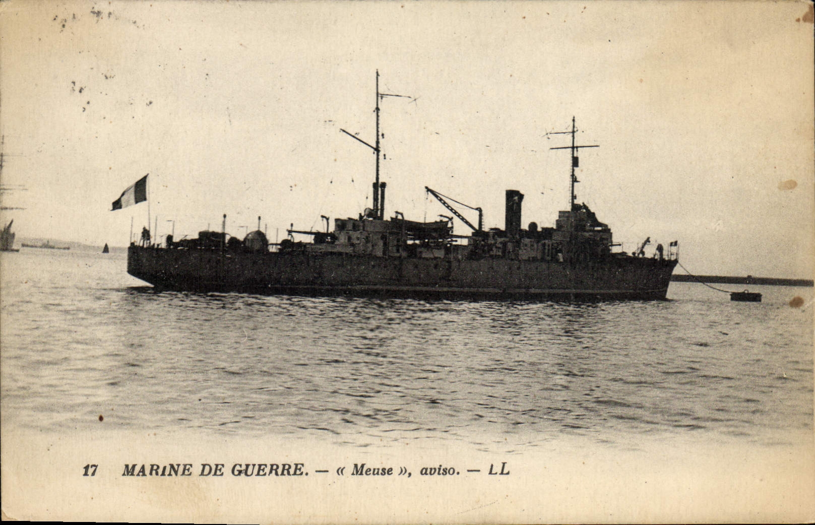 Vintage Postcard Boat Meuse Sloop