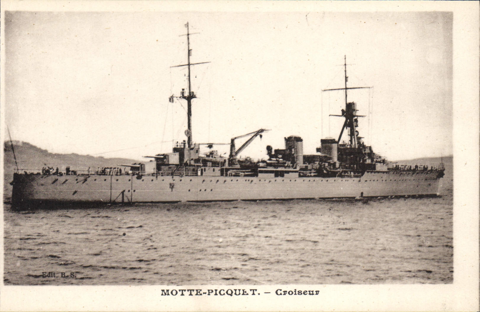 Vintage Postcard Boat Mound Picquet Cruiser