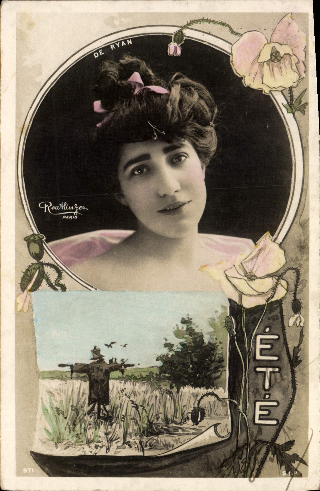 CPA Femme Theatre De Ryan