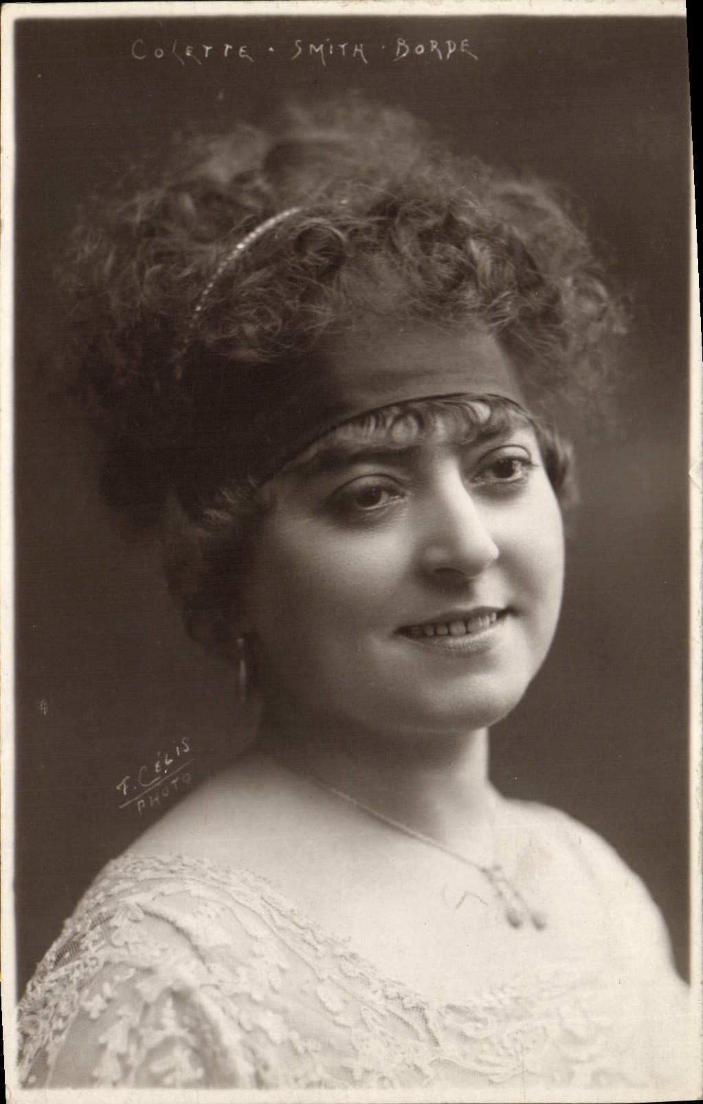 CPA Femme Theatre Colette Smith Borde