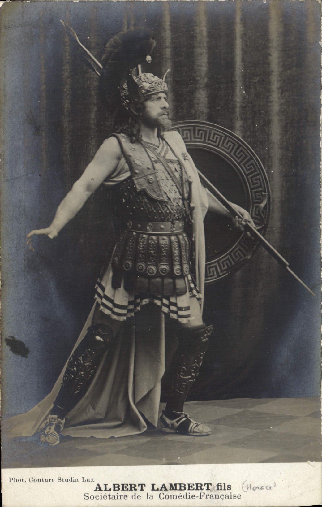 Vintage Postcard Theater Albert Lambert Son French Comedy