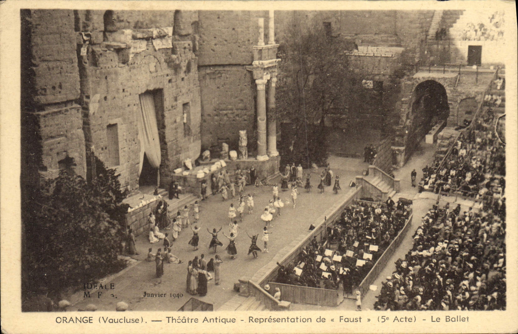 CPA Theatre Orange Theatre antique Representation de Faust Le ballet
