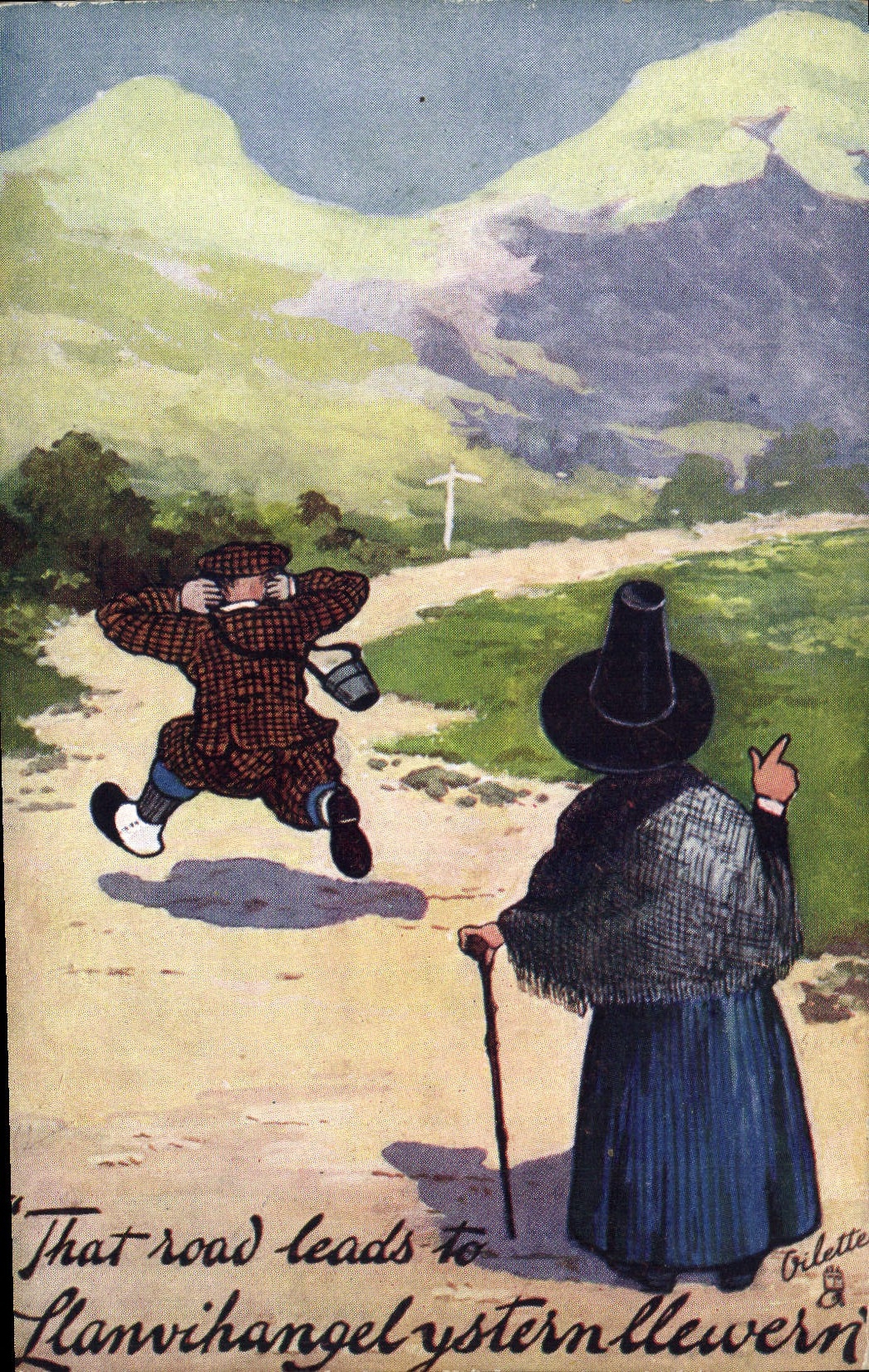 CPA Fantaisie Illustrateur Wales