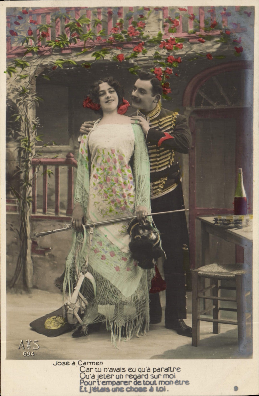 CPA Fantaisie Femme Jose a Carmen Bizet