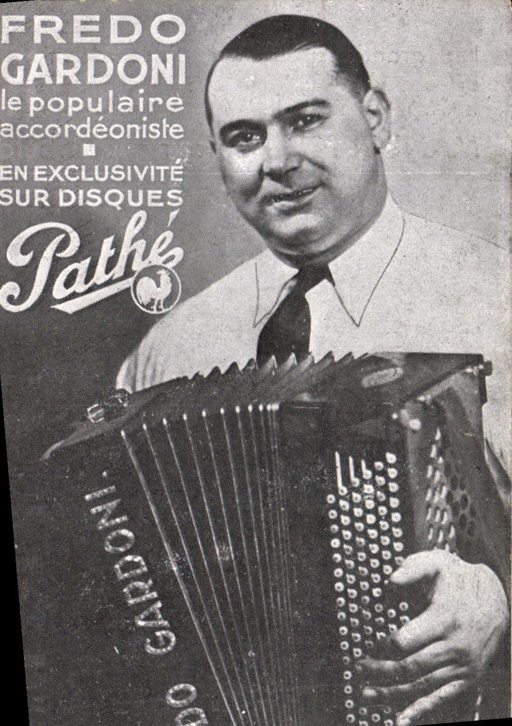 CPA Fredo Gardoni Accordeon Pathie