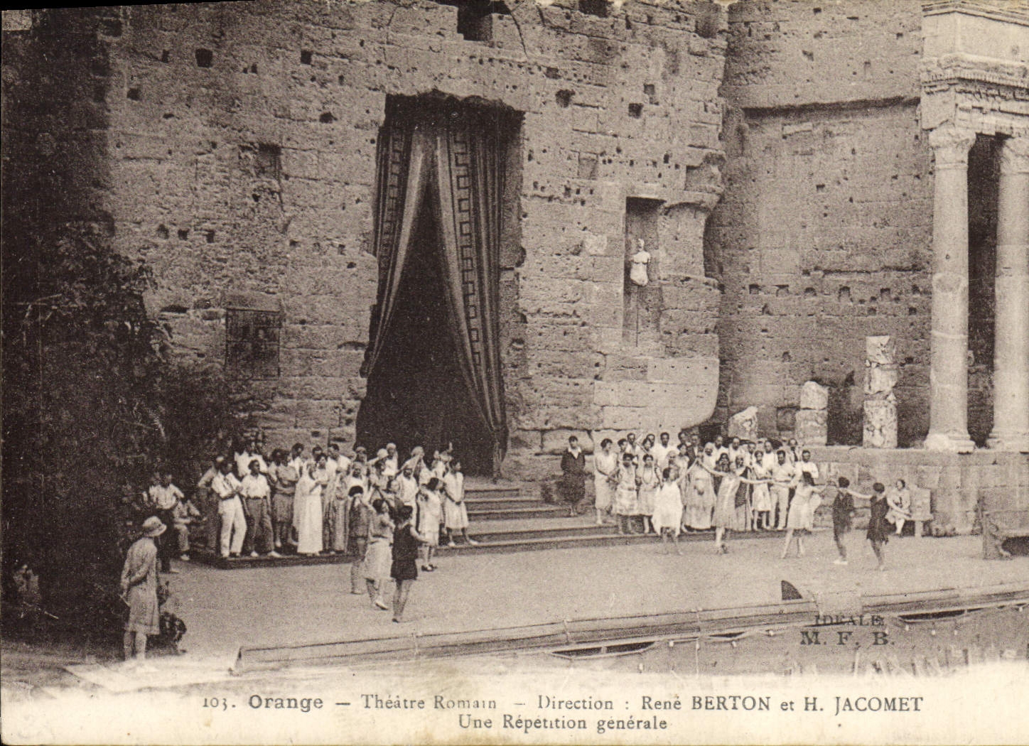 CPA Theatre Orange Theatre romain Une repetition generale