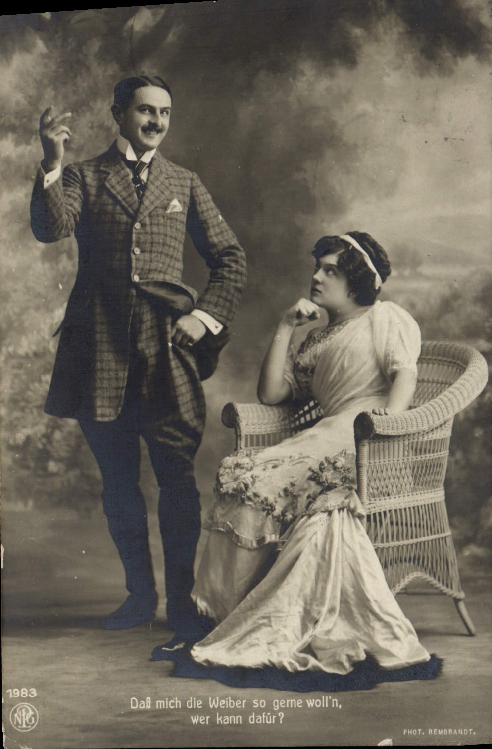 CPA Theatre Thalia Theater Polnische Wirtschaft Fraulein Belladonna und Herr Bechert Pologne Polska