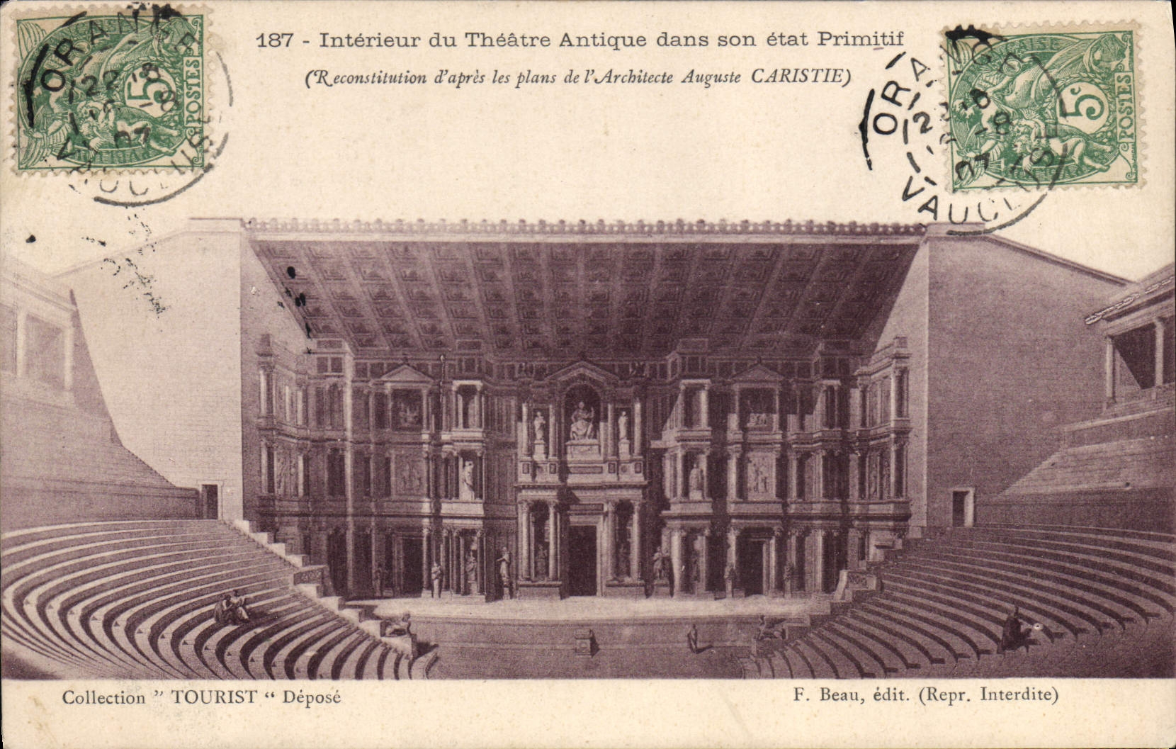 CPA Theatre interieur du theatre antique dans son etat primitif Orange
