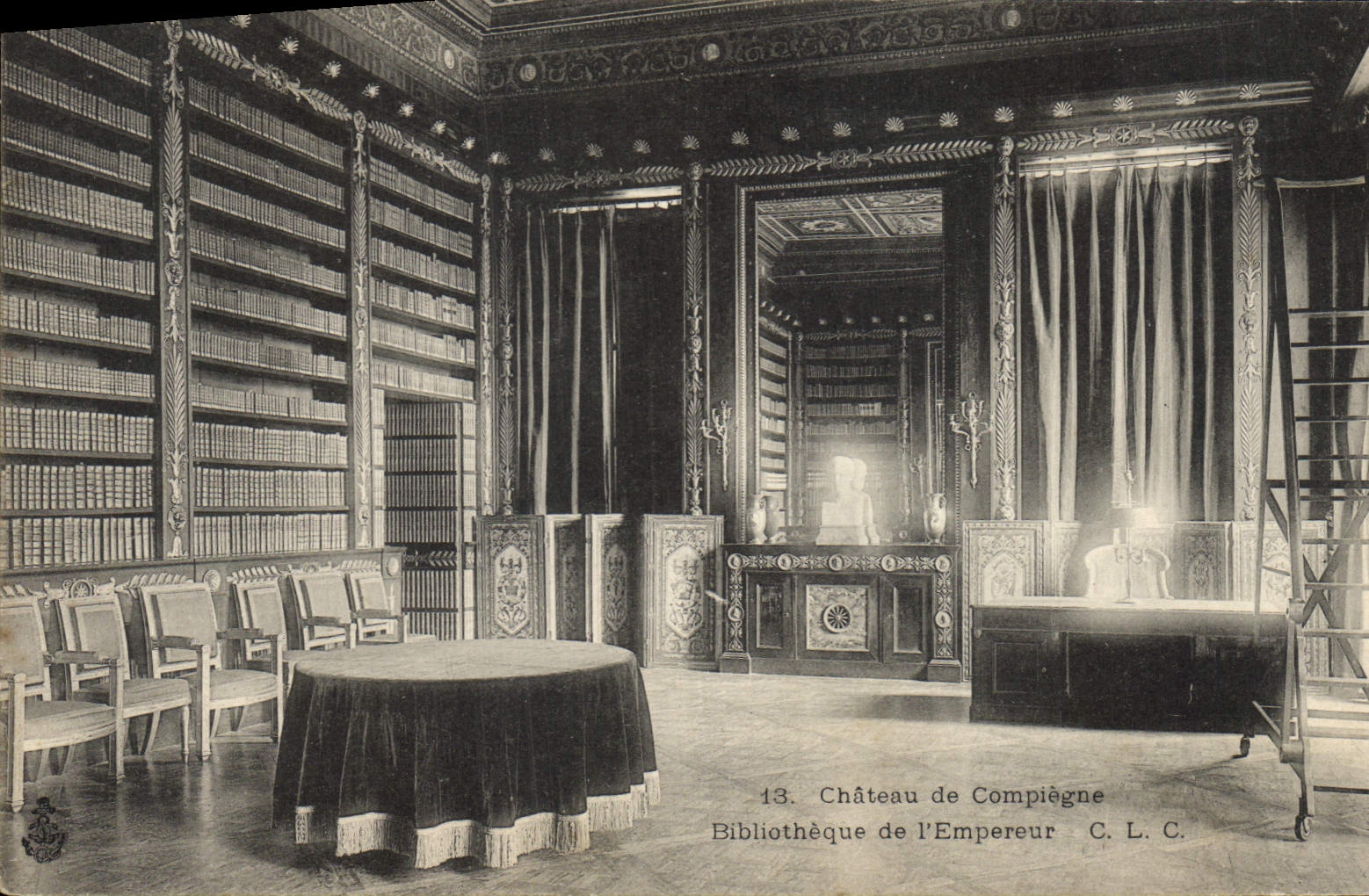 CPA Bibliotheque de l'empereur Napoleon 1er Chateau de Compiegne